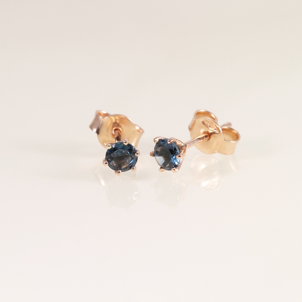 "London Heat" rozé arany fülbevaló topázzal 0.60 ct