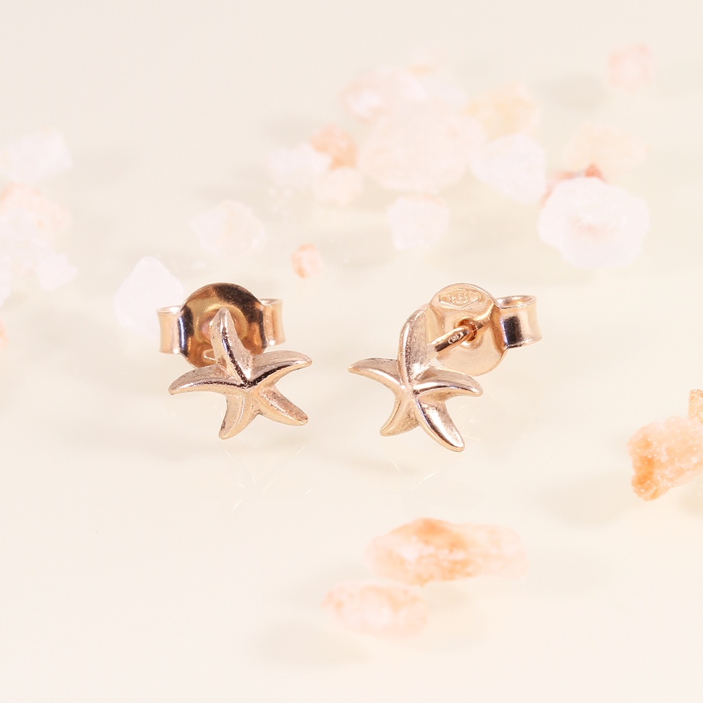 Seaside & Salt" rozé arany fülbevaló