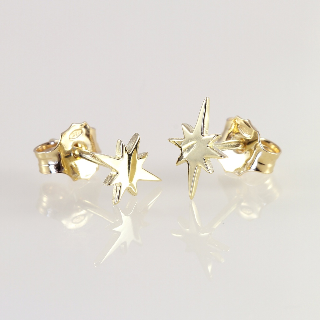 "Little Star" sárga arany csillag fülbavaló