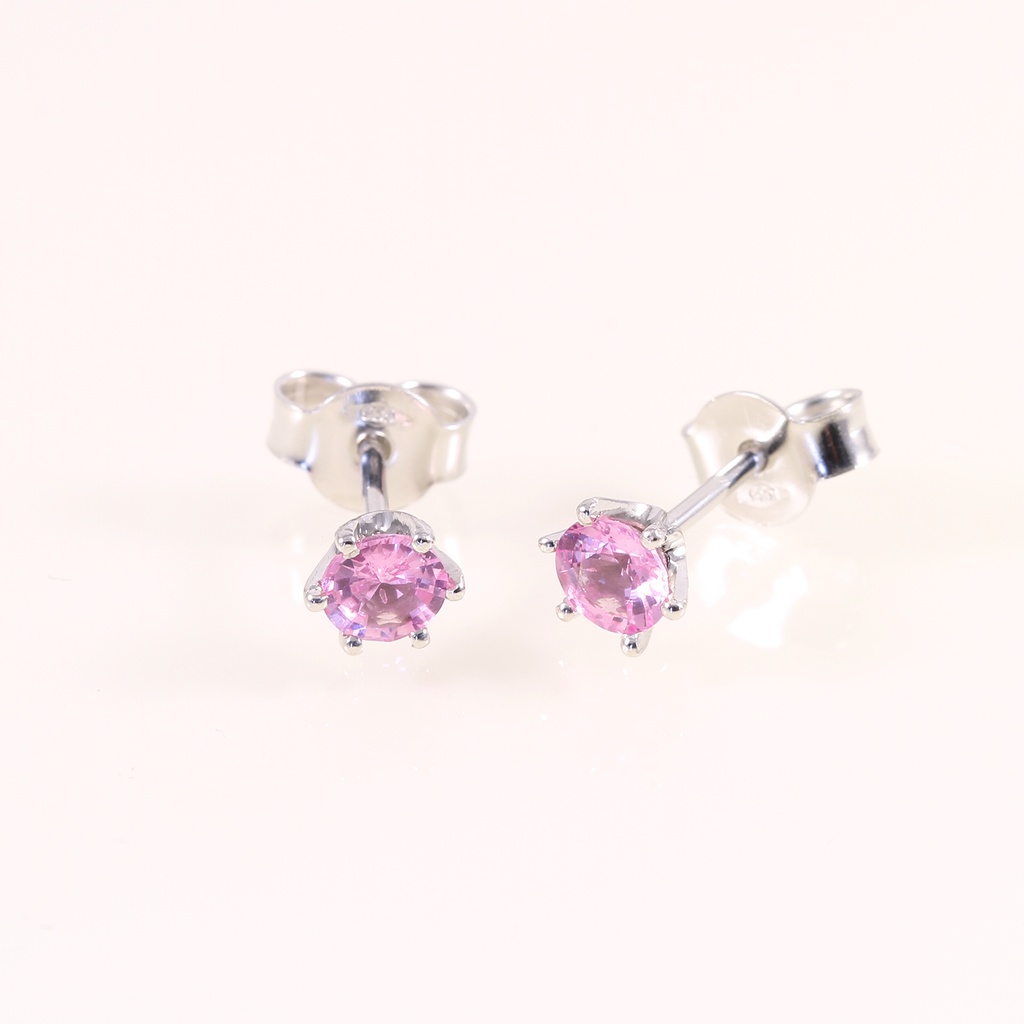 "This is heaven" fehér arany pink zafír fülbevaló 0.60 ct