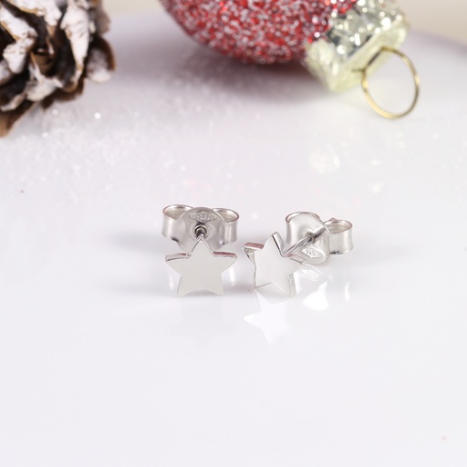 [XM2] "Wish on me" fehér arany csillag fülbevaló