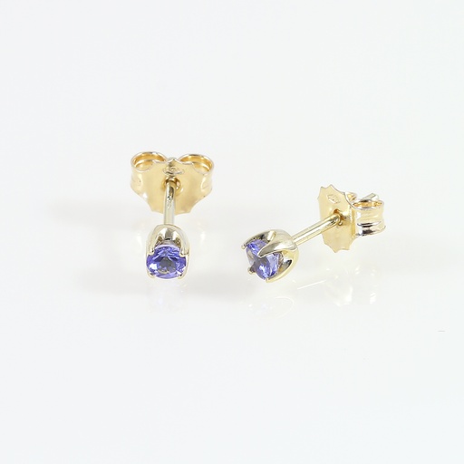 Summer Dawn” sárga arany tanzanit fülbevaló 0.34 ct