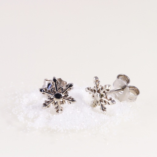 "Let it snow" fehér arany hópihe fülbevaló