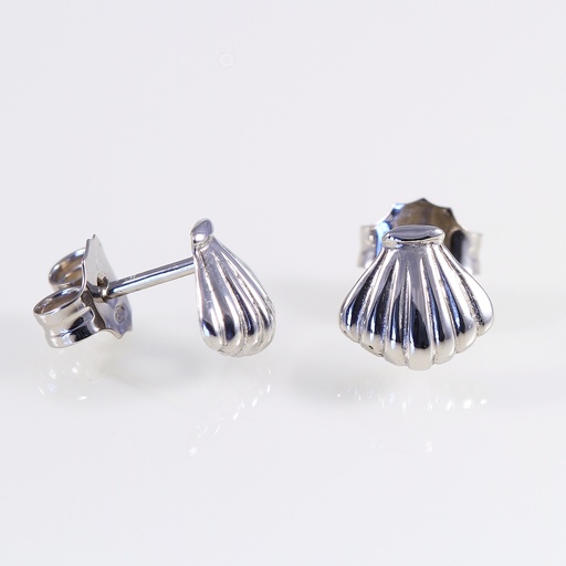 Fehér arany kagyló fülbevaló  