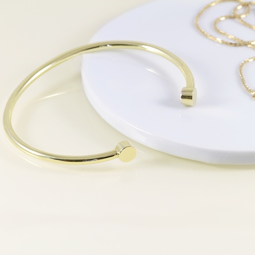 Kézműves sárga arany karkötő