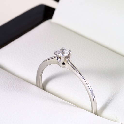 Eljegyzési gyémánt gyűrű 0.10 ct
