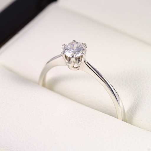 Eljegyzési arany gyűrű gyémánttal 0.30 ct