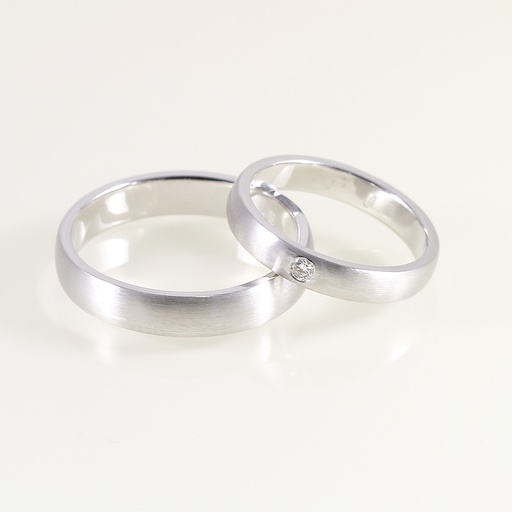 Arany karikagyűrű pár gyémánttal 0.03 ct