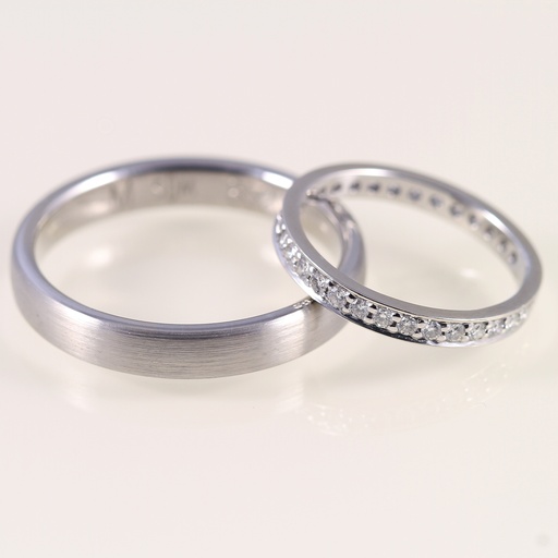 Arany karikagyűrű pár gyémánttal 0.32 ct