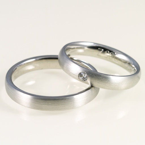 Arany karikagyűrű pár gyémánttal 0.03 ct